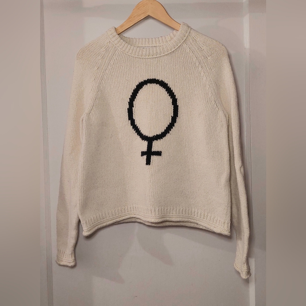 Madewell x Girls Inc. Female Symbol Keaton Pullover Sweater | Size S